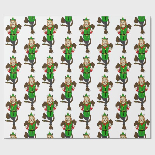 ein Weihnachtsmädchen Geschenkpapier (Flach)