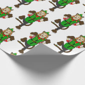 ein Weihnachtsmädchen Geschenkpapier (Ecke)