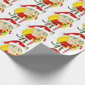 ein Weihnachtsmädchen Geschenkpapier (Ecke)