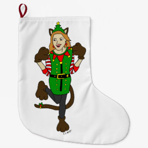 ein Weihnachtsmädchen Großer Weihnachtsstrumpf