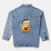 ein Weihnachtsmädchen Jeansjacke (Rückseite)