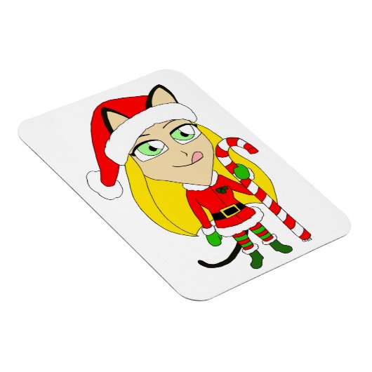 ein Weihnachtsmädchen Magnet (Rechte Seite)