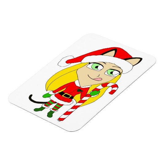 ein Weihnachtsmädchen Magnet (Linke Seite)