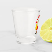 ein Weihnachtsmädchen Schnapsglas (Links)