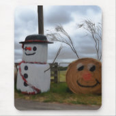 Ein Weihnachtsmäusepad auf dem Bauernhof Mousepad (Vorne)