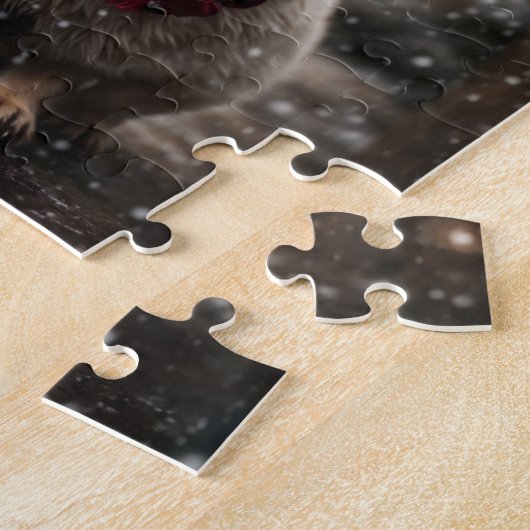 Ein Weihnachtsschwein Puzzle (Seite)