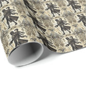 Ein Weihnachtsspaziergang Geschenkpapier (Rolleneckpunkt)