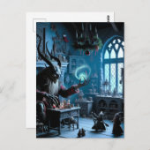 Ein Weihnachtsstift Krampus AI Generated Art Horro Postkarte (Vorne/Hinten)