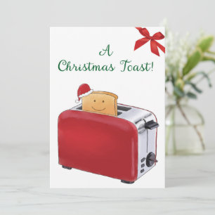 Ein Weihnachtstoast! Feiertagskarte