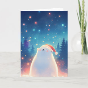 Ein Weihnachtstraum eines Eisbären Karte