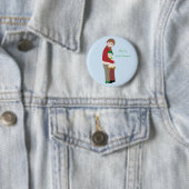 Ein Weihnachtsumarmungs-Knopf Button (Beispiel)