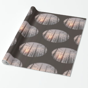 Ein Weihnachtswappenpapier für die Winternacht Geschenkpapier