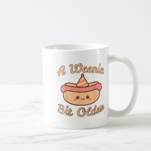Ein Weilchen älter Ein süßer und lustiger Hot Dog- Kaffeetasse