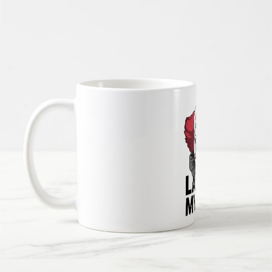 Ein weinendes Clowngesicht Kaffeetasse (Links)