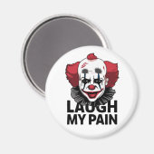 Ein weinendes Clowngesicht Magnet (Vorderseite/Rückseite)