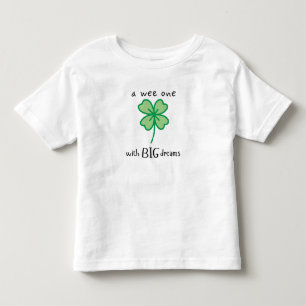 Ein weinsamer mit großem Träumer-Kleinkind-T - Shi Kleinkind T-shirt
