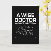 Ein weiser Arzt schrieb einmal Doktor Funny Karte (Gelbe Blume)