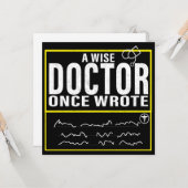 Ein weiser Arzt schrieb einmal Meme Funny Doctor Karte (Vorderseite/Rückseite Beispiel)