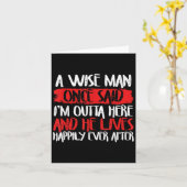 Ein weiser Mann sagte einmal, ich sei hier draußen Karte (Gelbe Blume)