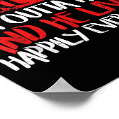 Ein weiser Mann sagte einmal, ich sei hier draußen Poster (Ecke)