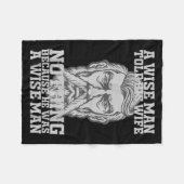 Ein weiser Mann sagte seiner Ehefrau nichts, weil Fleecedecke (Vorderseite (Horizontal))