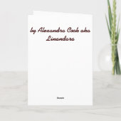 Ein Weiß- und Herbstbaum Ankündigung (Rückseite)