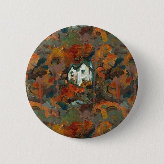Ein Weiß- und Herbstbaum Button (Vorderseite)