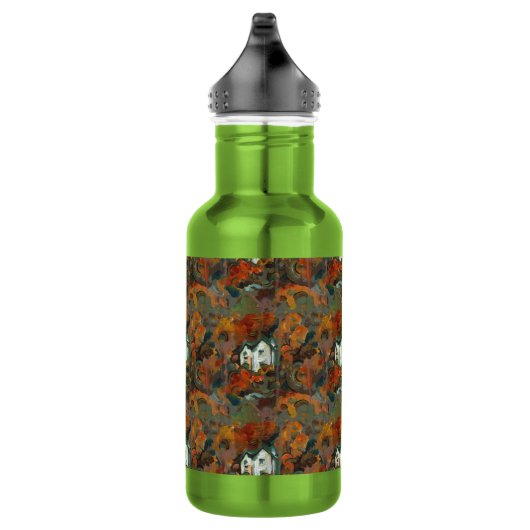 Ein Weiß- und Herbstbaum Edelstahlflasche (Rechts)