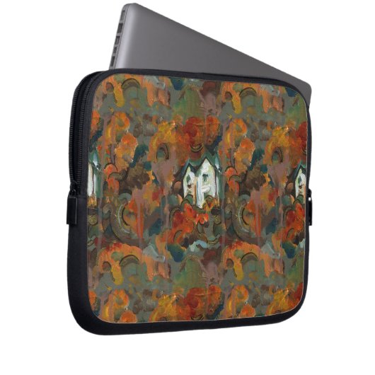 Ein Weiß- und Herbstbaum Laptopschutzhülle (Vorne Rechts)