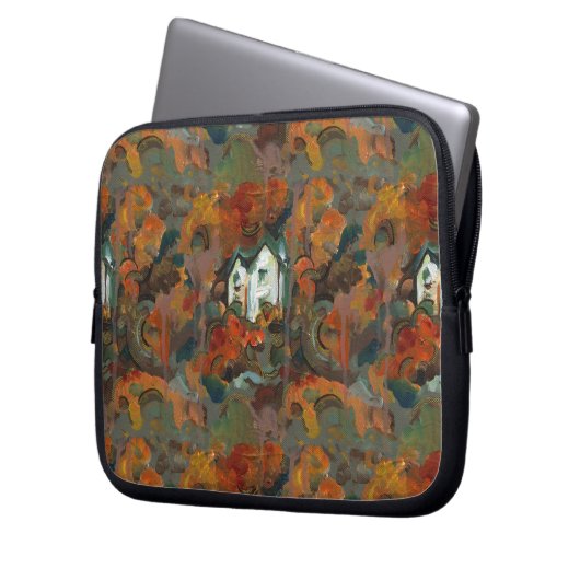 Ein Weiß- und Herbstbaum Laptopschutzhülle (Vorderseite Links)