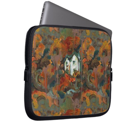 Ein Weiß- und Herbstbaum Laptopschutzhülle (Vorne Rechts)