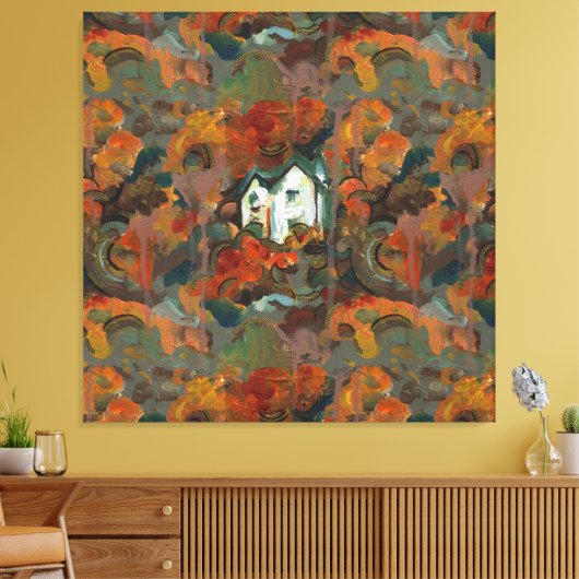 Ein Weiß- und Herbstbaum Leinwanddruck (Insitu (Wohnzimmer))