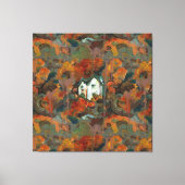 Ein Weiß- und Herbstbaum Leinwanddruck (Vorderseite)