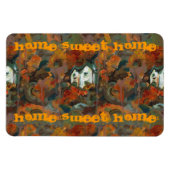 Ein Weiß- und Herbstbaum Magnet (Horizontal)