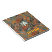 Ein Weiß- und Herbstbaum Notizblock (angewinkelt)