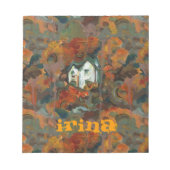 Ein Weiß- und Herbstbaum Notizblock (Vorderseite)