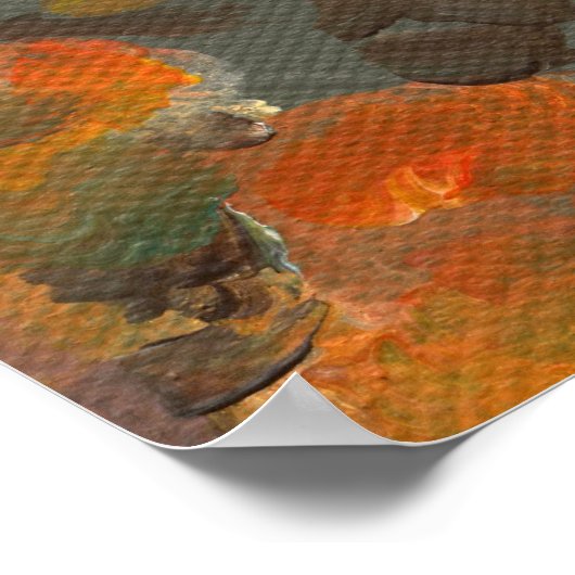 Ein Weiß- und Herbstbaum Poster (Ecke)