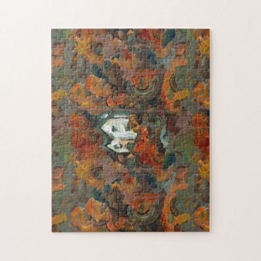 Ein Weiß- und Herbstbaum Puzzle (Vertikal)