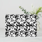 Ein weißer Ärmel mit einer subtilen Textur, wahrsc Dankeskarte (Stehend Vorderseite)