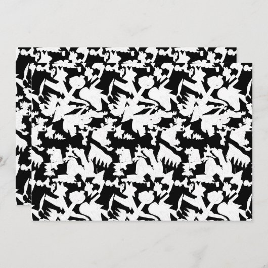 Ein weißer Ärmel mit einer subtilen Textur, wahrsc Dankeskarte (Vorne/Hinten)