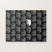 Ein weißer Elefant in einer Herde Puzzle (Horizontal)
