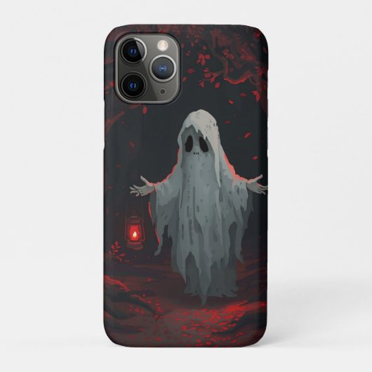 Ein weißer Geist, der eine rote Laterne mit rotem Case-Mate iPhone Hülle (Rückseite)