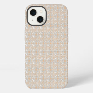 ein weißer Hintergrund mit braunen Punkten darauf iPhone 13 Hülle