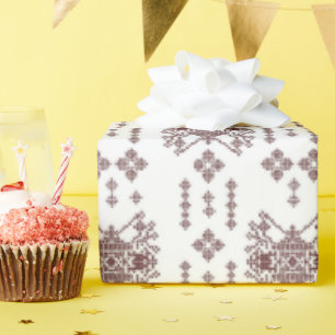ein weißer Hintergrund mit rotem Muster Geschenkpapier