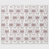 ein weißer Hintergrund mit rotem Muster Geschenkpapier (Flach)