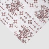 ein weißer Hintergrund mit rotem Muster Seidenpapier (Ausschnitt)