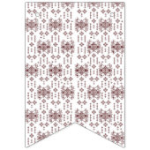 ein weißer Hintergrund mit rotem Muster Wimpelkette (Erste Fahne)