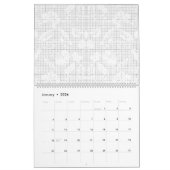 Ein weißer Hintergrund mit spielerischer Darstellu Kalender (Jan 2026)