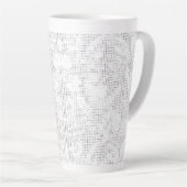 Ein weißer Hintergrund mit spielerischer Darstellu Milchtasse (Rechte Ecke)