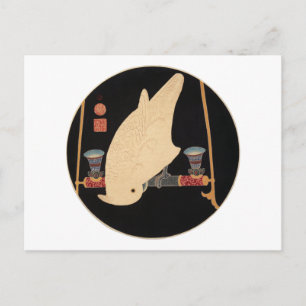 Ein weißer Macaw, Jakuchū Postkarte